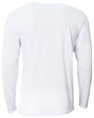 Image showing 1 th A4 Men s Softek Moisture-Wicking Crew Neck Long-Sleeve T-Shirt