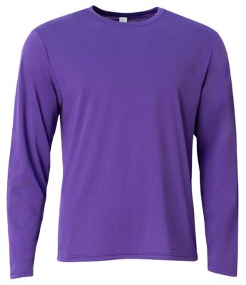 A4 Youth SOFTEK Long Sleeve Crew Neck Shirt