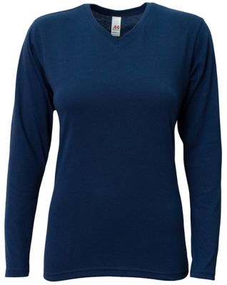 Image showing 0 th A4 Women's SOFTEK V-Neck Long-Sleeve T-Shirt