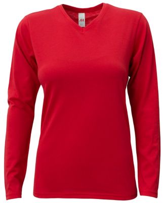 A4 Women's SOFTEK Long Sleeve V-Neck Shirt