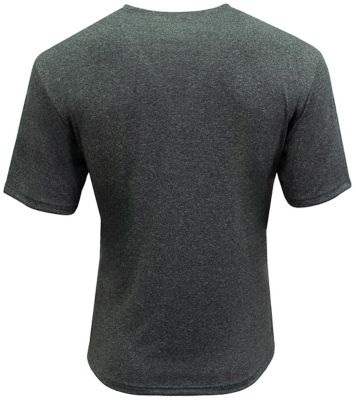 Image showing 1 th A4 Men's TOPFLIGHT Moisture-Wicking Heathered Crew Neck Short-Sleeve T-Shirt