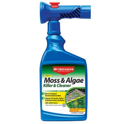 BioAdvanced 2-in-1 Moss and Algae Killer and Cleaner for Lawns, 32 oz., Ready-to-Spray