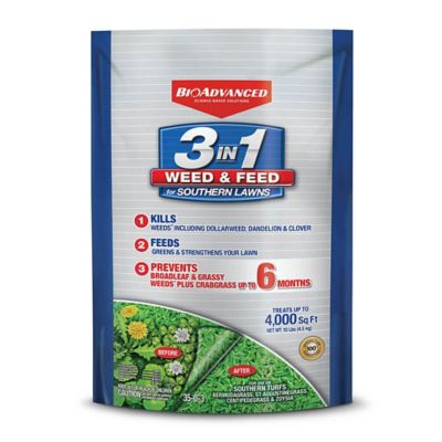 BioAdvanced 3-in-1 Weed and Feed for Southern Lawns, 820105L