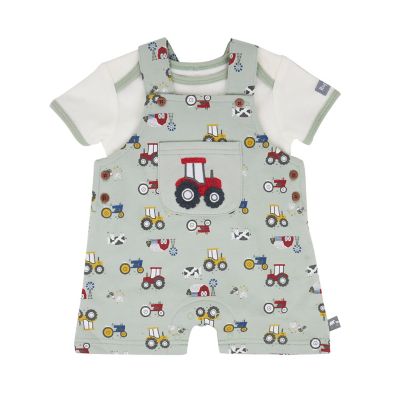 Rugged Bear Infant Boys' Short Sleeve Shortall Set, 2 pc.