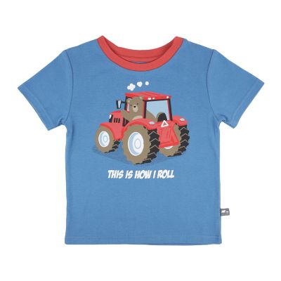 Image showing 1 th Rugged Bear Short Sleeve T-Shirt with Pick-Up Truck Graphic