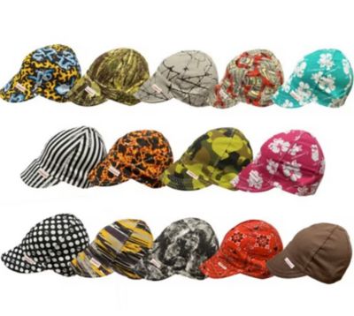 Comeaux Caps Single Sided Welder's Cap, One Size, Assorted Colors 12/Pack