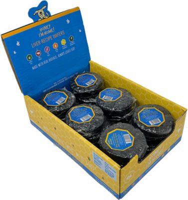 Image showing  Natural Honey Coated Water Buffalo Liver Recipe Wafers Bulk Dog Treat