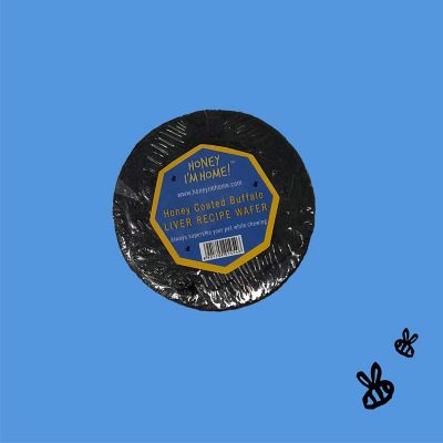 Image showing  Natural Honey Coated Water Buffalo Liver Recipe Wafers Bulk Dog Treat
