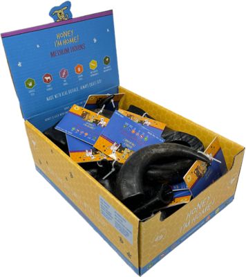 Image showing  Natural Honey Coated Water Buffalo Medium Horn Bulk Dog Treat