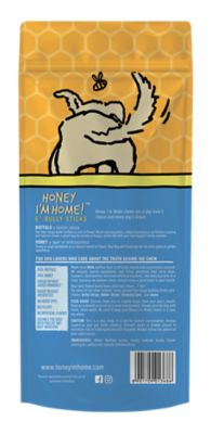 Image showing  Natural Honey-Coated Water Buffalo Bully Sticks Dog Treat, 6 in.