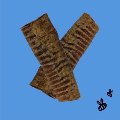 Image showing  Natural Honey Coated Water Buffalo Trachea Tubes Dog Treat