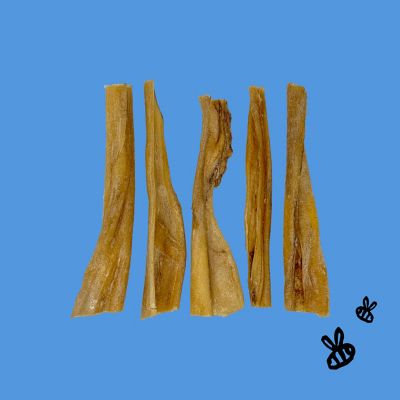 Image showing  Natural Honey Coated Water Buffalo 6 in. Collagen Strips Dog Treat