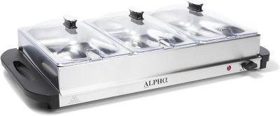 Alpha Living 2.5 qt. Stainless Steel Electric Food Warmer