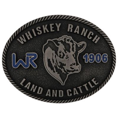 Montana Silversmiths Land & Cattle Whiskey Ranch Buckle, A1017WR