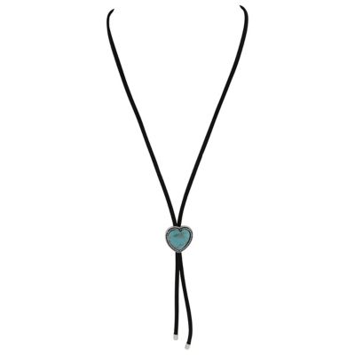 Montana Silversmiths Turquoise Has My Heart Bolo Necklace, ANC6076