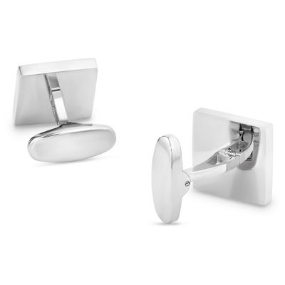 Image showing  Classic Engraved Cuff Links, Silver, 2 pc.