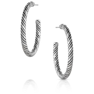 Montana Silversmiths Subtle Style Hoop Earrings, ER6033