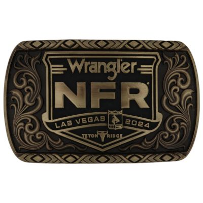 Montana Silversmiths 2024 National Finals Rodeo Square Belt Buckle, NFR224