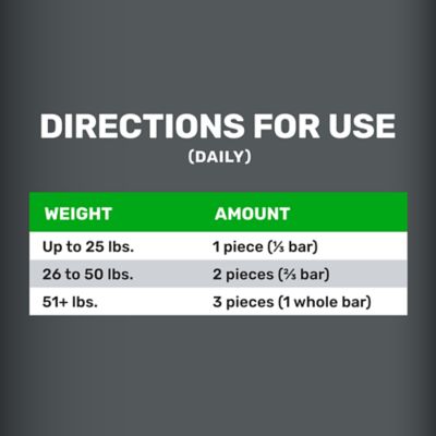 Image showing 6 th 4health Digestive Aid Supplement Bars for Dogs, Peanut Butter Flavor, 6 ct.