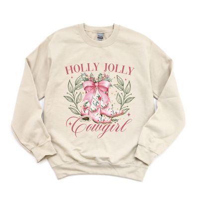 Simply Sage Market Women's Holly Jolly Cowgirl Coquette Sweatshirt