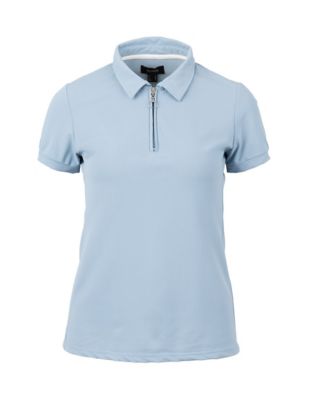 Horze Women's Willow Stretch Collar Neck Short-Sleeve Polo Shirt