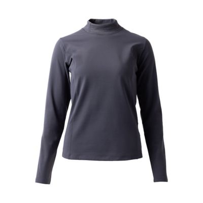 Horze Women's Breathable Josephine Winter Mock Neck Long-Sleeve Tech Shirt