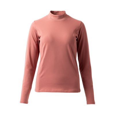 Horze Women's Breathable Josephine Winter Mock Neck Long-Sleeve Tech Shirt