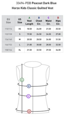 Image showing 4 th Horze Kids Classic Quilted Vest