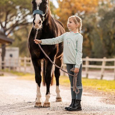 Image showing  Lola Kids Long Sleeved Half Zip Tec Shirt