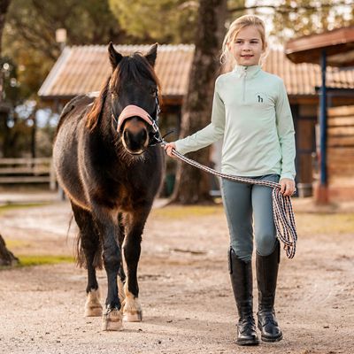 Image showing  Lola Kids Long Sleeved Half Zip Tec Shirt