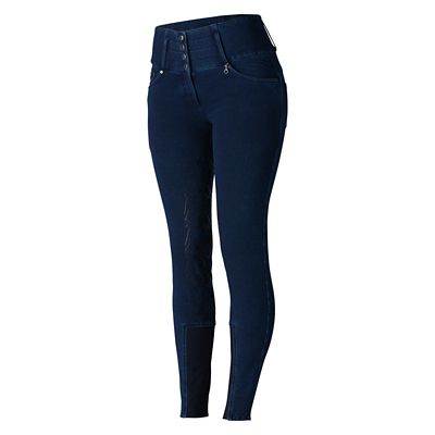 Image showing  Kacy Womens Denim Look Winter Full Seat Breeches