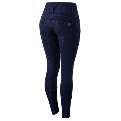 Image showing  Kacy Womens Denim Look Winter Full Seat Breeches