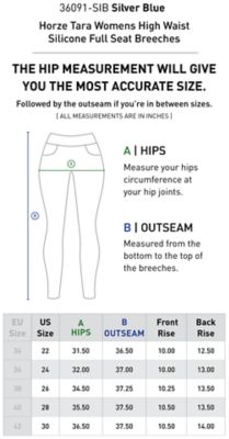 Image showing  Tara Womens High Waist Silicone Full Seat Breeches
