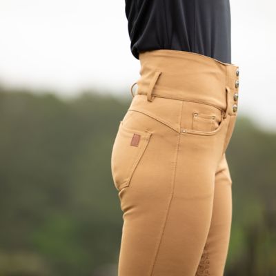 Image showing 3 th Horze Tara Womens High Waist Silicone Full Seat Breeches
