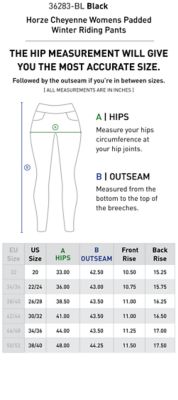 Image showing 5 th Horze Cheyenne Womens Padded Winter Riding Pants