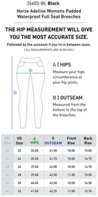 Image showing 7 th Horze Adeline Womens Padded Waterproof Full Seat Breeches