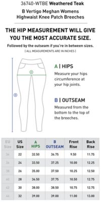 Image showing 7 th B-Vertigo Meghan Womens Highwaist Knee Patch Breeches