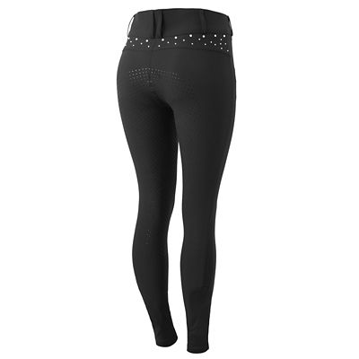 Horze Womens High Waist Full Seat Breeches with Crystals