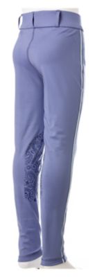 Horze Kids' Suna Knee-Patch Tights, Silicone Grip