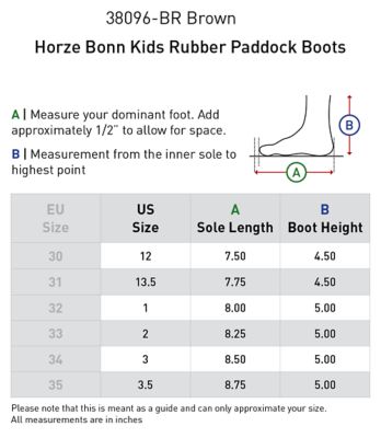 Image showing 7 th Horze Bonn Kids Rubber Paddock Boots