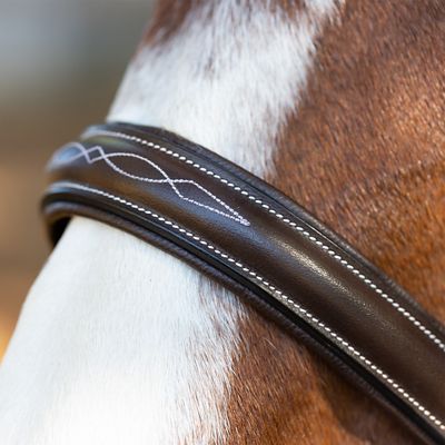 Image showing  Saga Wide Noseband Hunter Bridle with Reins