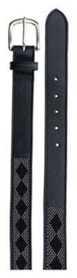Equinavia Estelle Hand Beaded Belt, E31001-BL/SI-1X