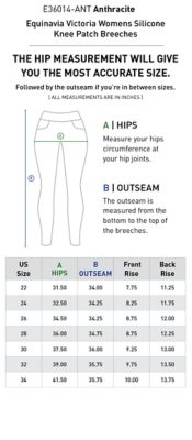 Image showing  Victoria Womens Silicone Knee Patch Breeches