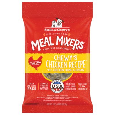 Stella & Chewy's Meal Mixers Chicken Freeze-Dried Raw Dog Food Topper, 1 oz.