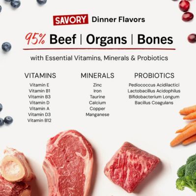 Image showing  Magical Dinner Dust Freeze-Dried Raw Grass-Fed Beef Recipe Dog Food Topper