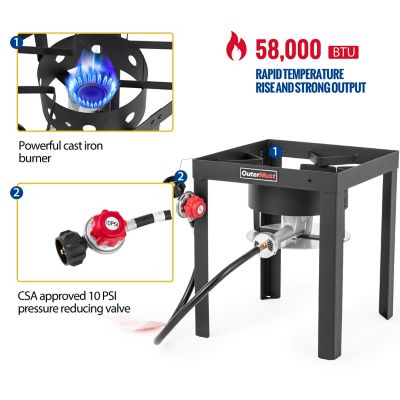 Image showing  12 qt. Fish and Wing Deep Fryer Kit with Single Basket