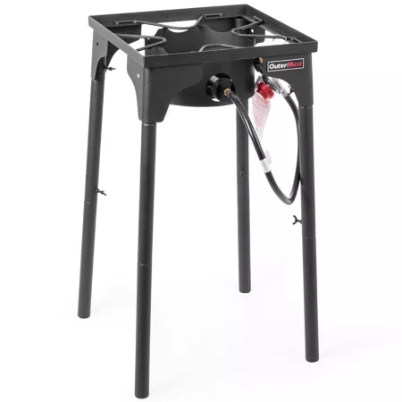 OuterMust 54 000 BTU Single Outdoor Propane Burner with Adjustable Height Camp Stoves