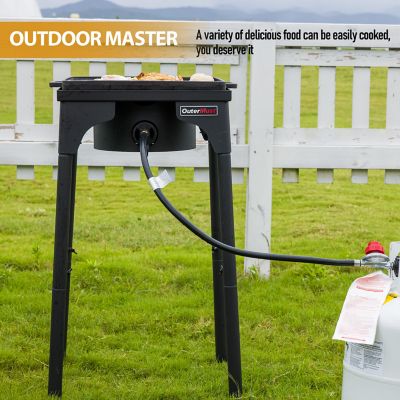 Image showing  54000 BTU Outdoor Single Propane Burner with Adjustable Height