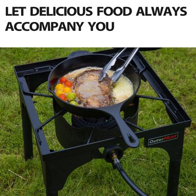 Image showing  54000 BTU Outdoor Single Propane Burner with Adjustable Height