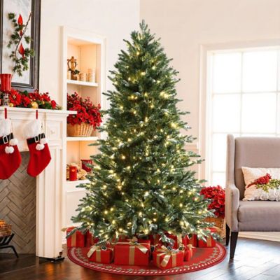 Image showing 6 ft. Pre-Lit Green Artificial Tree with Frosted Tips